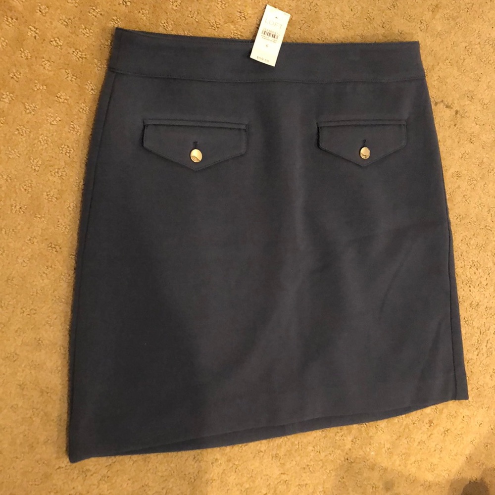 NWT Loft Grey Skirt Women’s Size 4